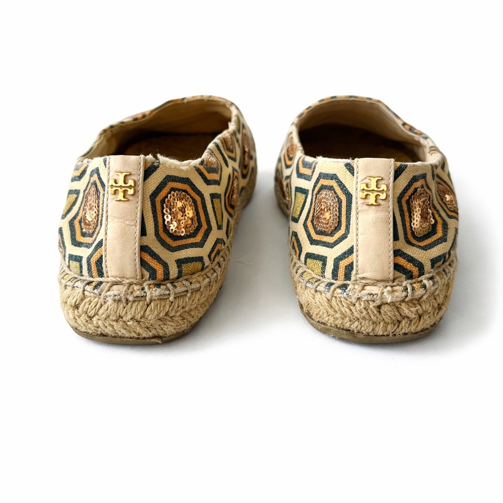 Tory Burch Geometric Pattern Espadrille Flats seq… - image 2